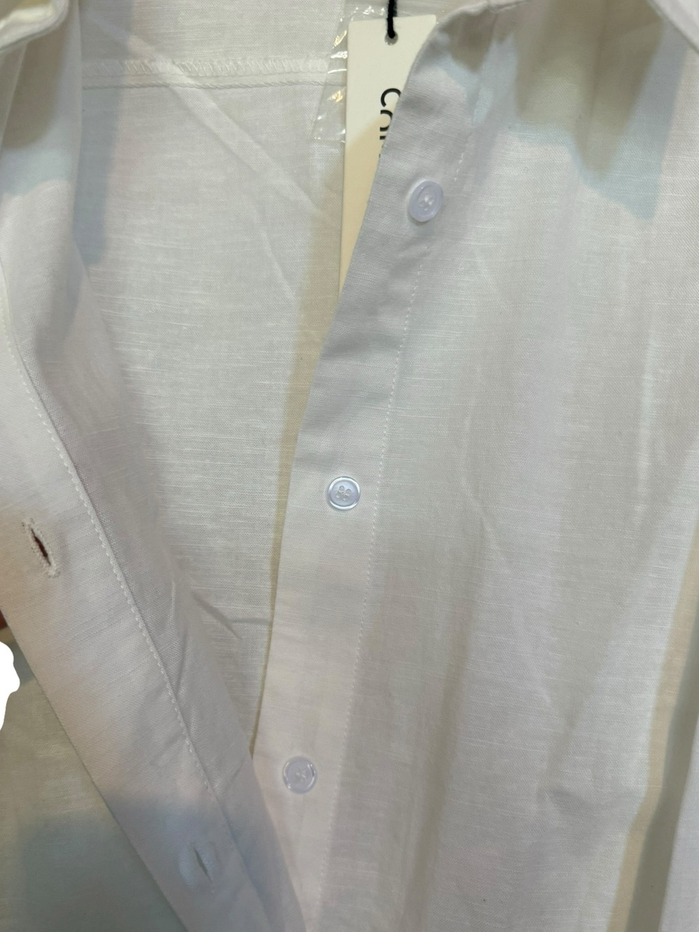 Commense Cotton & Linen Wrap Shirt - Picture 7 of 10